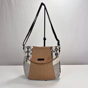 Stylish Brown and Cream Women's Bag